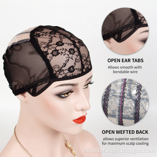 Spandex Net Adjustable Strap Mesh Plastic Wig Cap